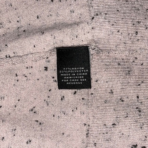 Pink Open Front Cardigan with Black Flecks by Verve Ami - Size Medium - Picture 9 of 10